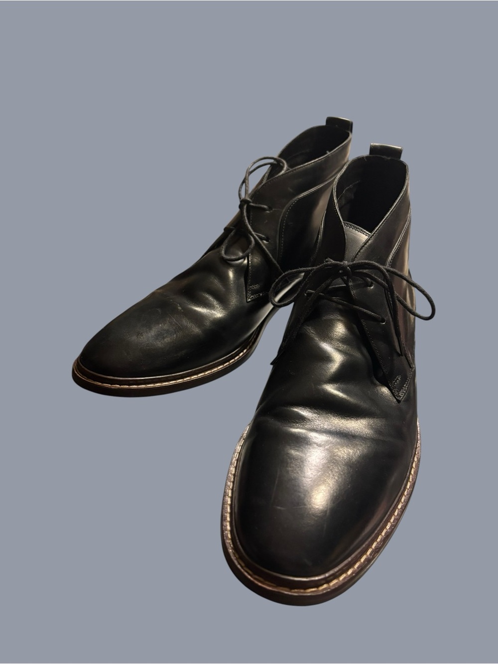 Cole Haan Black Leather Chukka Boots